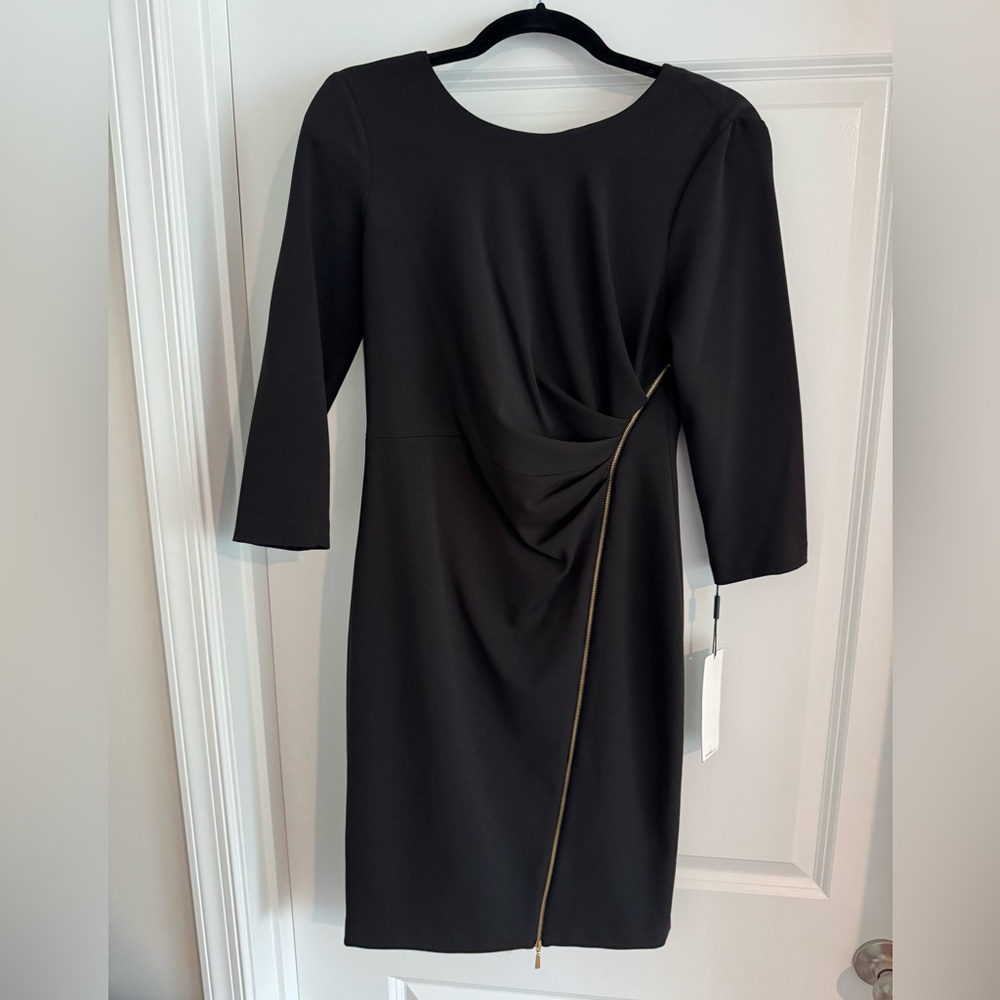Calvin Klein Black Long Sleeve Dress
